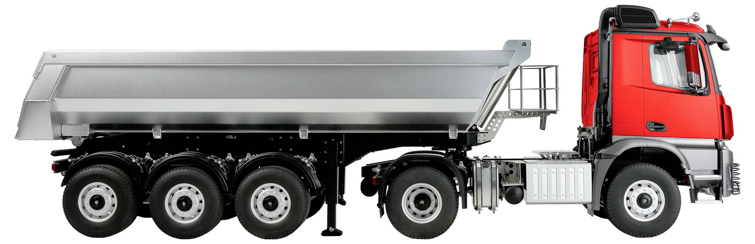 Дистанційна модель для початківців з додатковими функціями Amewi Mercedes-Benz Arocs Sattelzug mit Kippauflieger 1:14 RtR