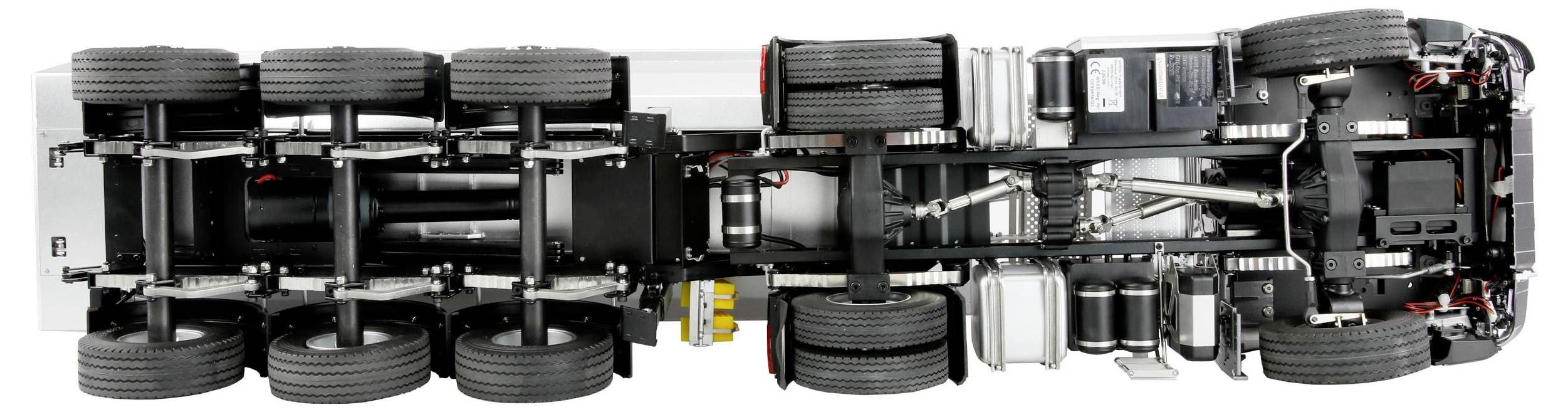 Model RC dla początkujących z dodatkowymi funkcjami Amewi Mercedes-Benz Arocs Sattelzug mit Kippauflieger 1:14 RtR-7