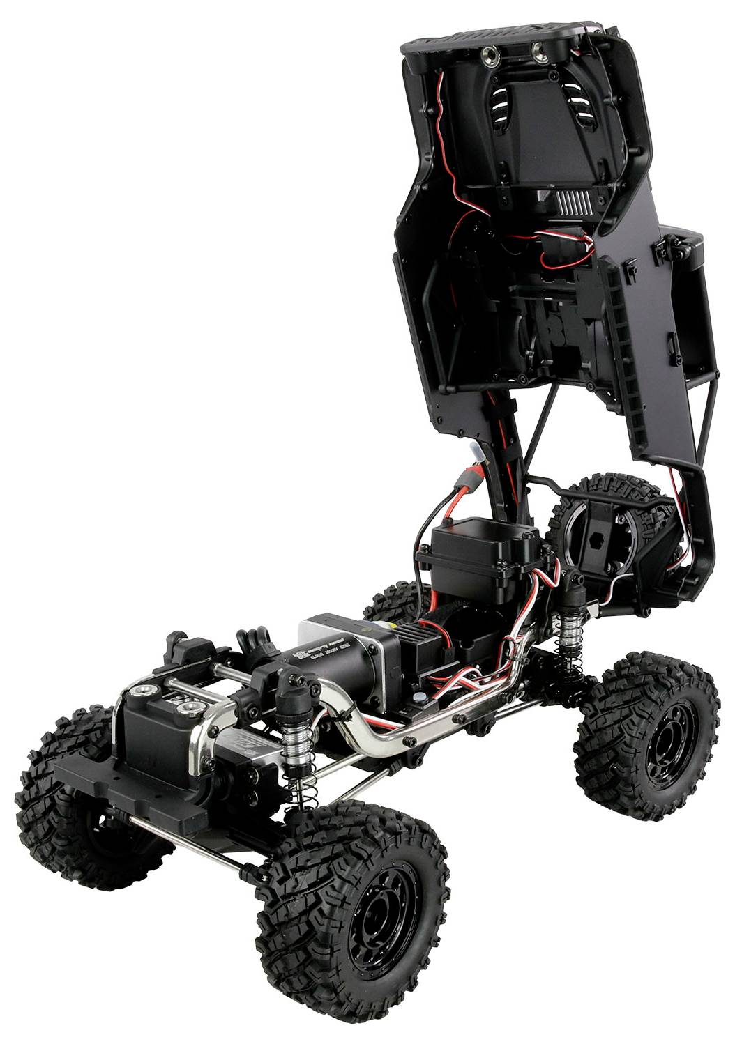 Amewi Hyper Go SC Scale Crawler Bezszczotkowy 1:12 Samochód RC dla początkujących Elektryczny Crawler RtR 2,4 GHz z efek-4