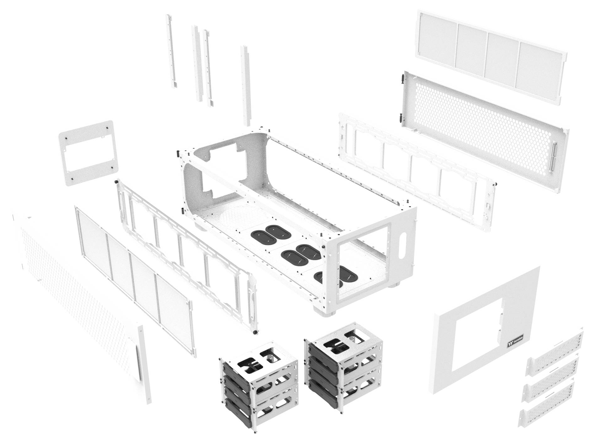 Thermaltake AX100 Snow White Desktop Podstawa śnieżna biel-9