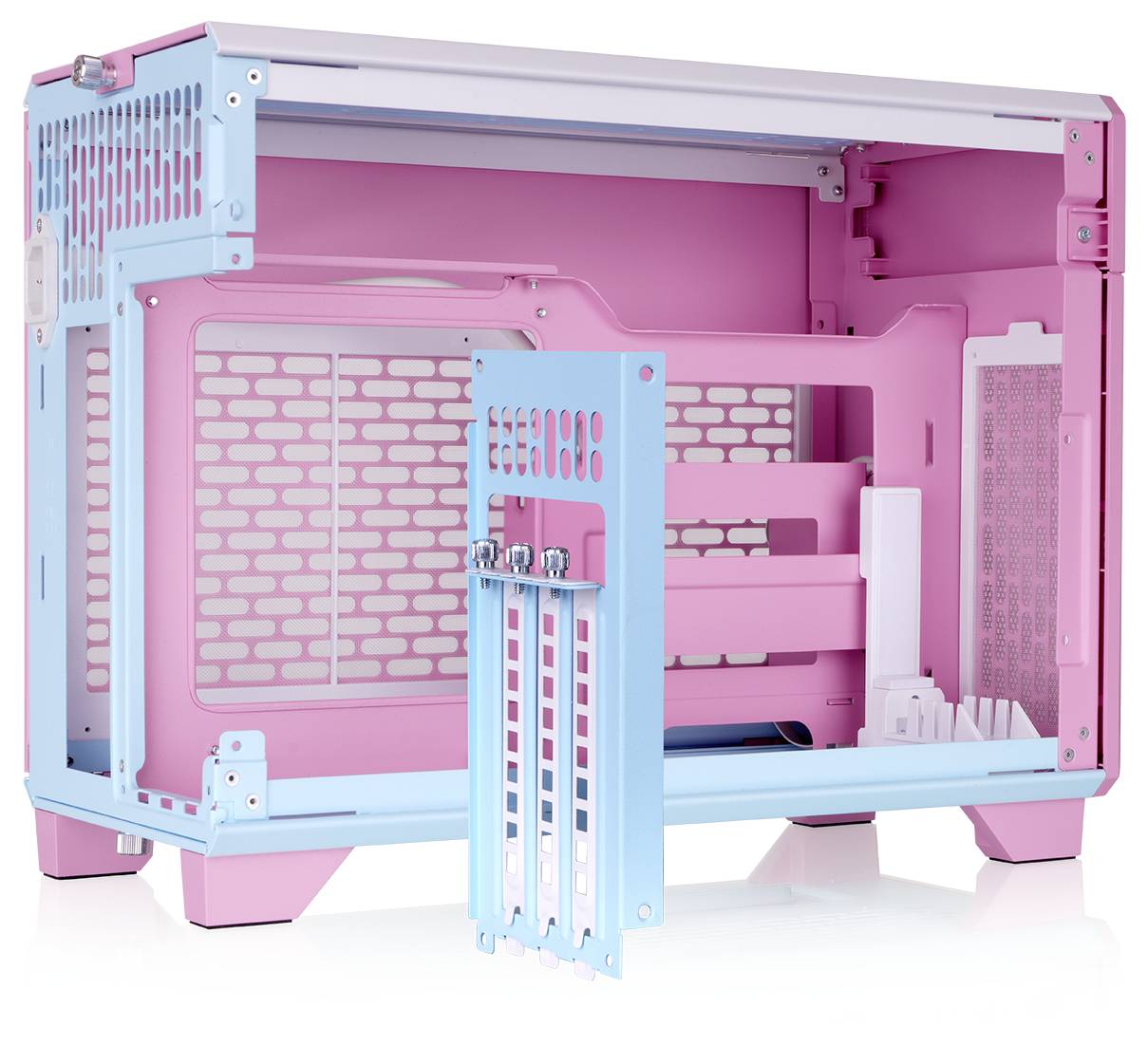 Thermaltake TR100 Bubble Pink Mini Tower Obudowa gamingowa różowy Bubblegum-3