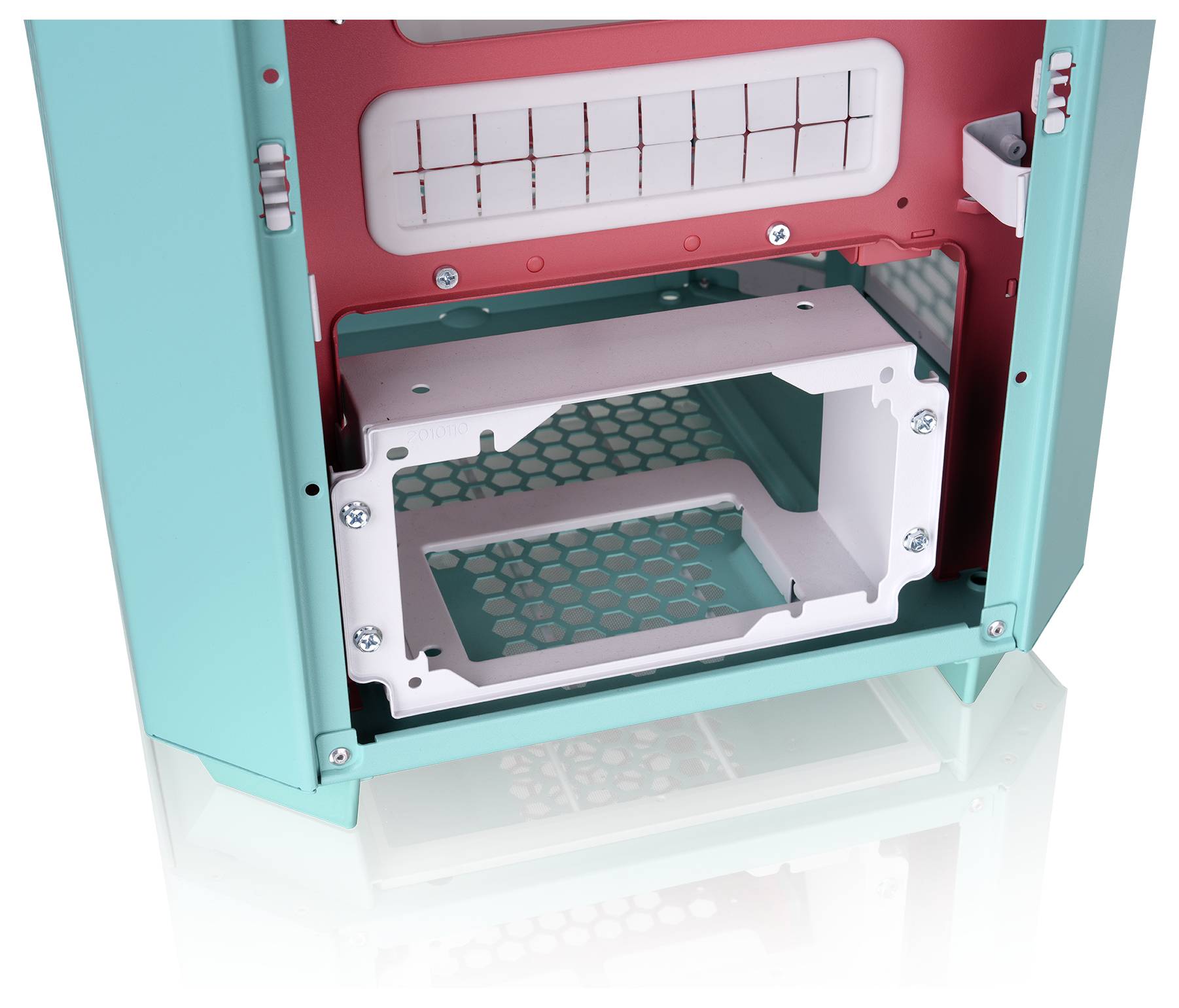 Thermaltake The Tower 250 Mint Strawberry Mini Tower Obudowa gamingowa miętowy, truskawkowy-5