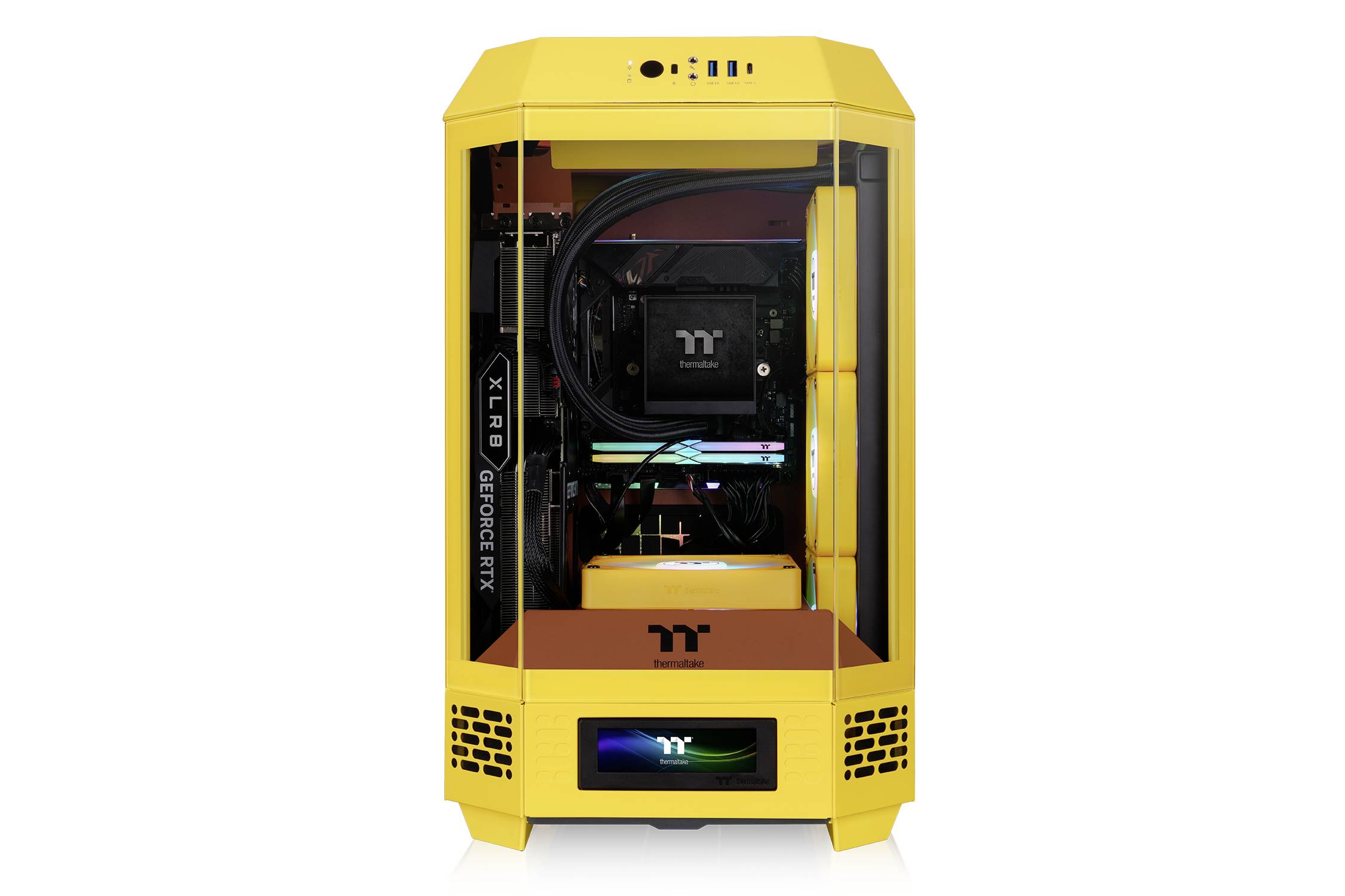 Thermaltake The Tower 250 Butter Caramel Mini Tower Obudowa gamingowa karmelowy-6