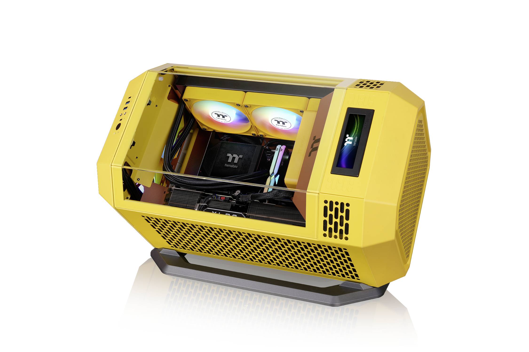 Thermaltake The Tower 250 Butter Caramel Mini Tower Obudowa gamingowa karmelowy-8