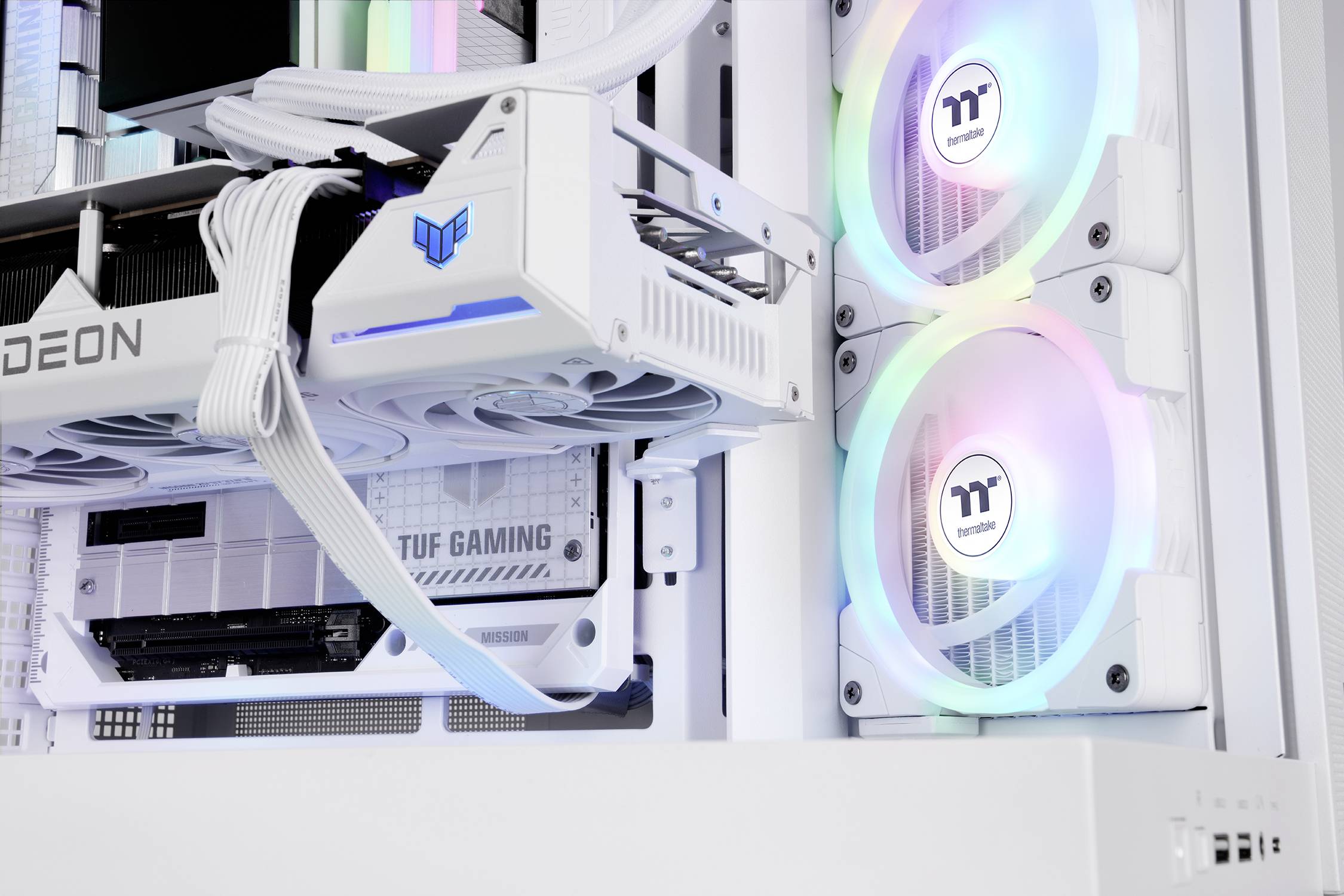 Thermaltake View 380 XL TG ARGB Snow White Midi Tower Obudowa do komputera śnieżna biel-18