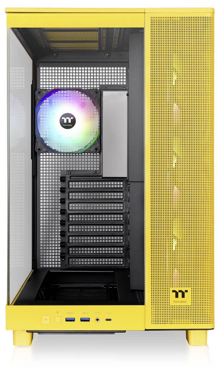 Thermaltake View 380 XL TG ARGB Bumblebee Midi Tower Obudowa do komputera żółty-5