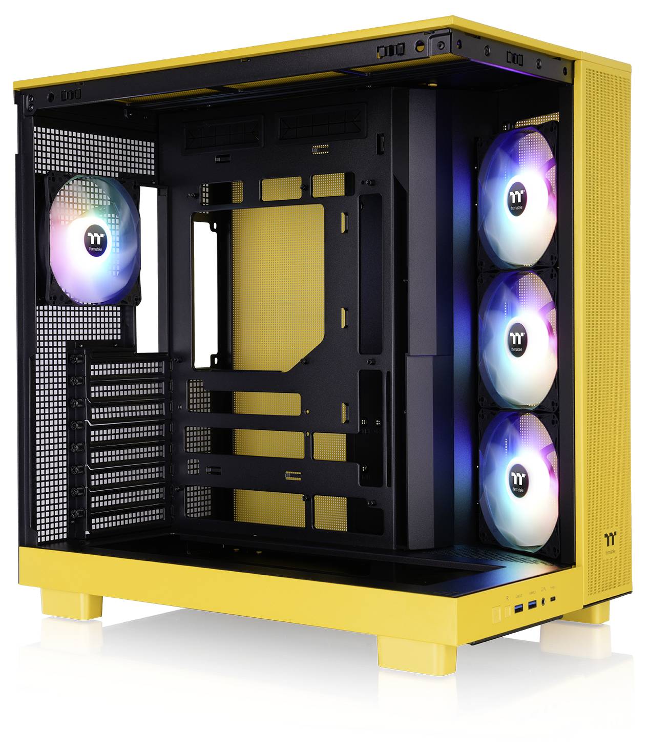 Thermaltake View 380 XL TG ARGB Bumblebee Midi Tower Obudowa do komputera żółty-12