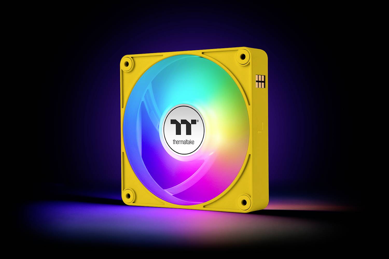 Thermaltake CT140 EX Reverse ARGB Sync PC Cooling Fan Bumblebee 3 Pack Wentylator do obudowy PC żółty (S x W x G) 120 x -21