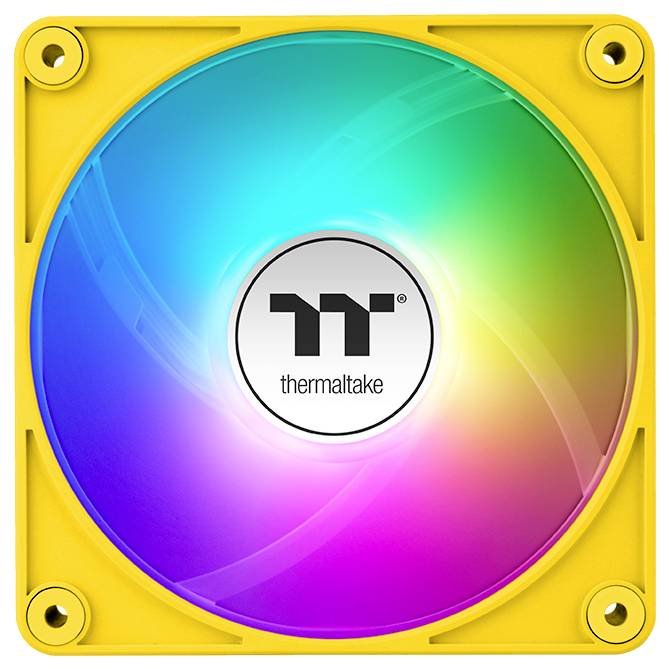 Thermaltake CT140 EX Reverse ARGB Sync PC Cooling Fan Bumblebee 3 Pack Wentylator do obudowy PC żółty (S x W x G) 120 x -1