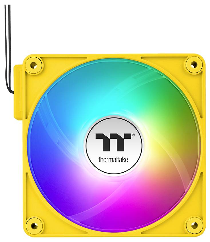 Thermaltake CT140 EX Reverse ARGB Sync PC Cooling Fan Bumblebee 3 Pack Wentylator do obudowy PC żółty (S x W x G) 120 x -2