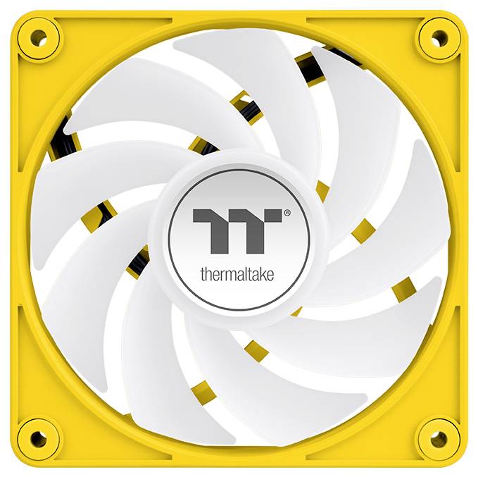 Thermaltake CT140 EX Reverse ARGB Sync PC Cooling Fan Bumblebee 3 Pack Wentylator do obudowy PC żółty (S x W x G) 120 x -3