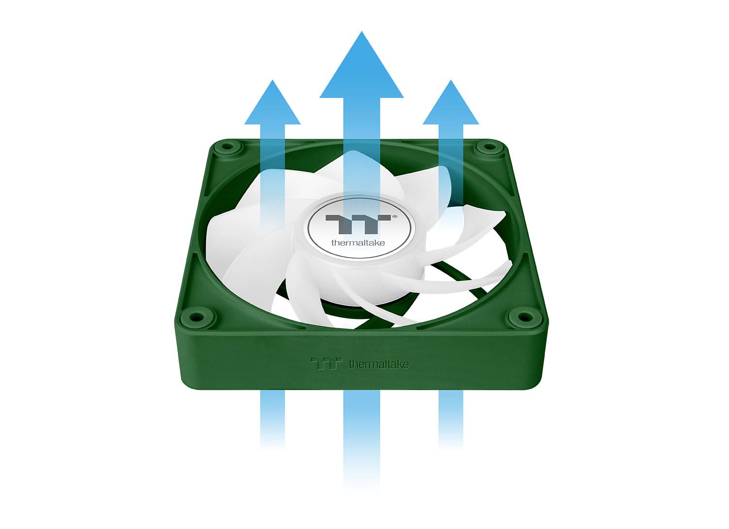 Thermaltake CT140 EX Reverse ARGB Sync PC Cooling Fan Racing Green 3 Pack Wentylator do obudowy PC zielony (S x W x G) 1-17