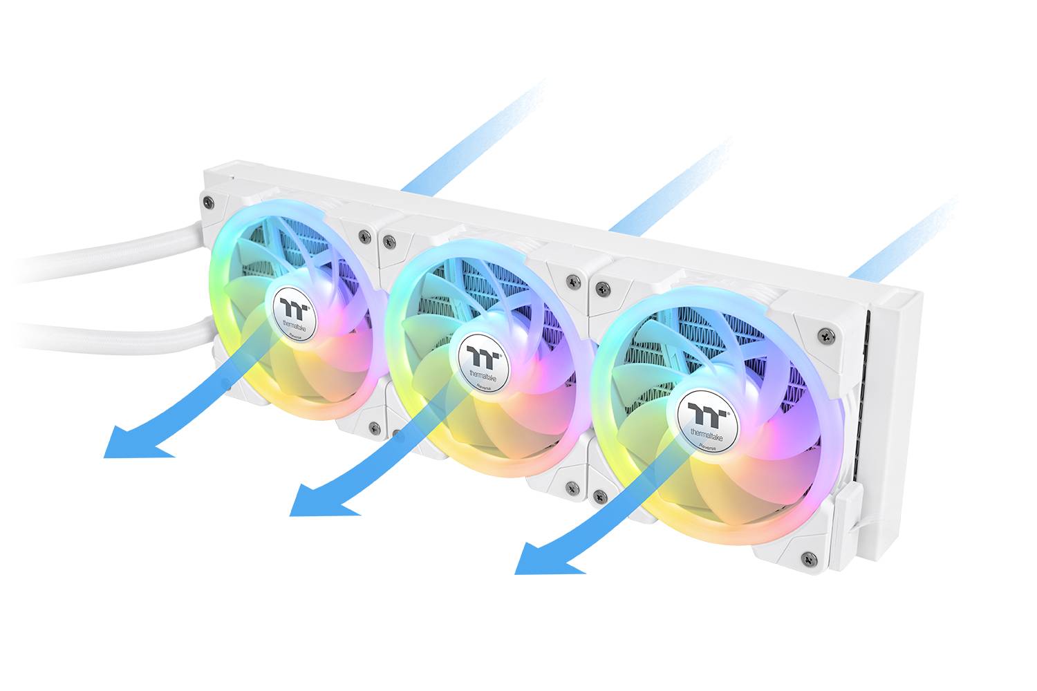 Radiator z wentylatorem na procesor Thermaltake MAGFloe 420 Ultra Snow Edition All-In-One Liquid Cooler White-10