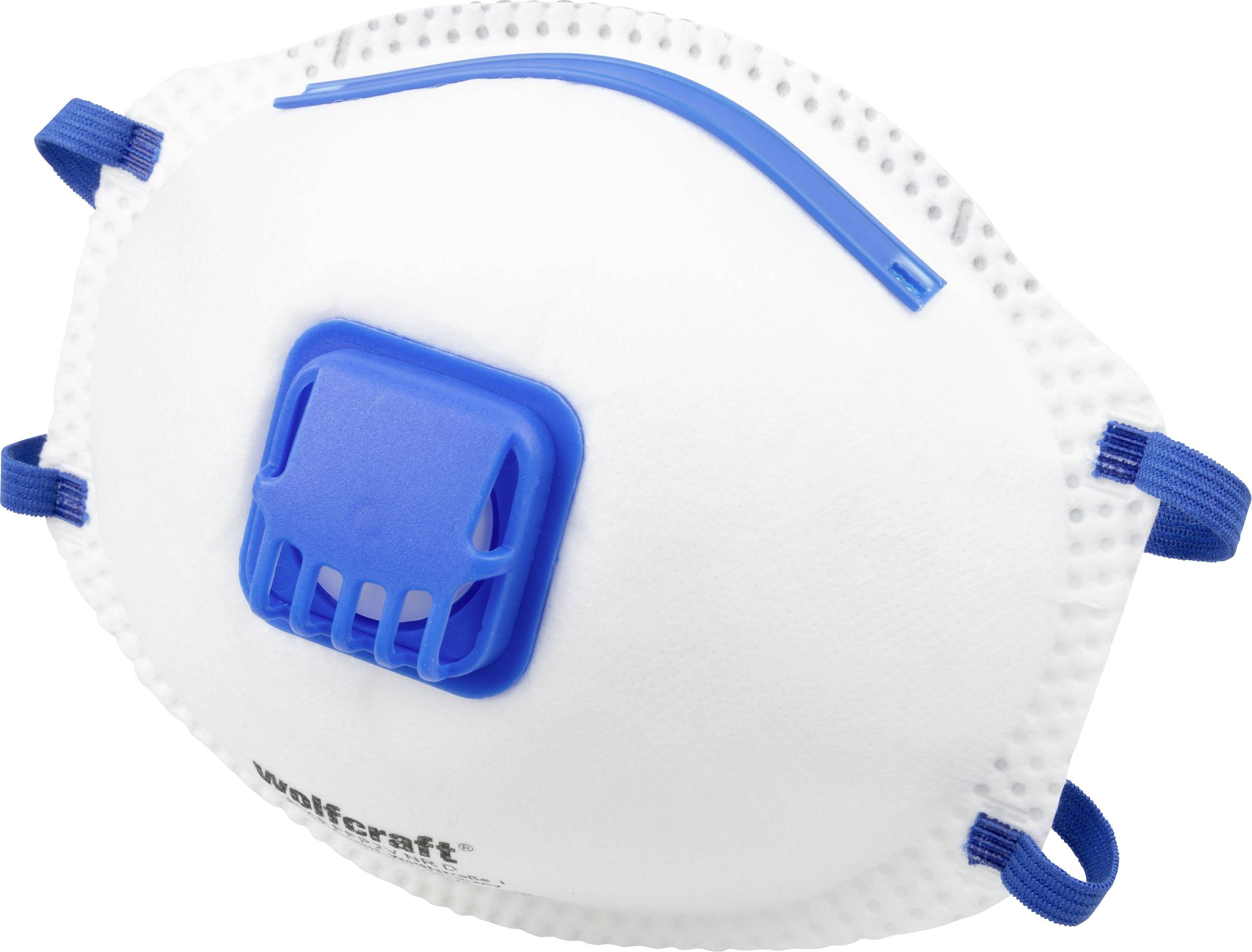 Пилозахисна маска Wolfcraft 4948000 з вентиляційним отвором FFP2 D 15 шт. EN 149:2001 + A1:2009