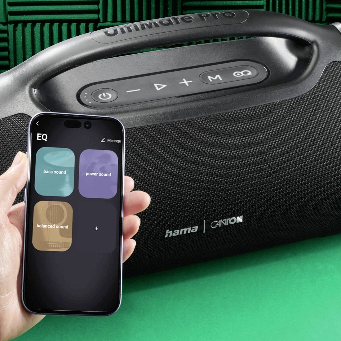 Głośnik Bluetooth® Hama Bluetooth®-Lautsprecher "UltiMate Pro" wasserfest IPX6, PowerPack, 120W, SW czarny-10