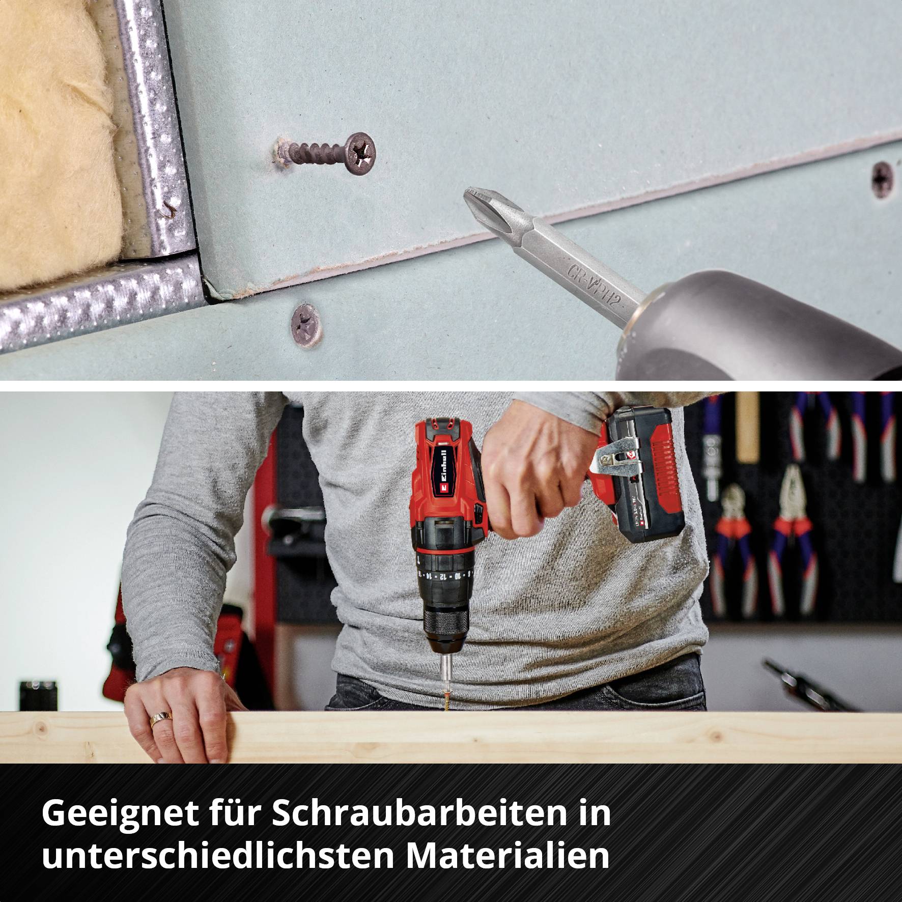 Bity Einhell Bit Taschenbox 10tlg 118643 10 szt. PH, PZ, wewnętrzny sześciokąt, TX-6