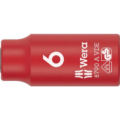 Wera 8790 A VDE 05005933001 zewnętrzny sześciokąt Nasadka izolowany 6 mm 6 mm 1/4"-0