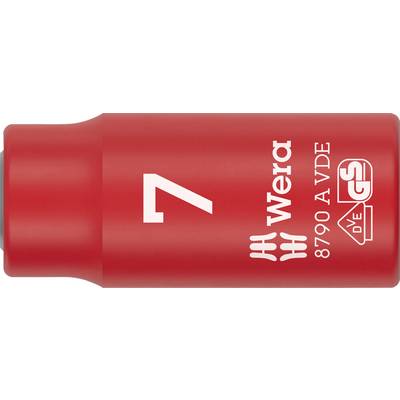 Wera 8790 A VDE 05005934001 zewnętrzny sześciokąt Nasadka izolowany 7 mm 1/4" 7 mm 1/4"-0