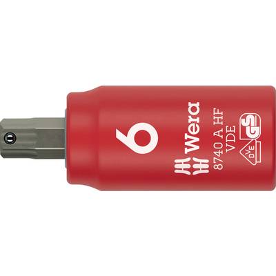 Wera 8740 A VDE HF 05005903001 wewnętrzny sześciokąt Nasadka 6 mm 6 mm 1/4"-0
