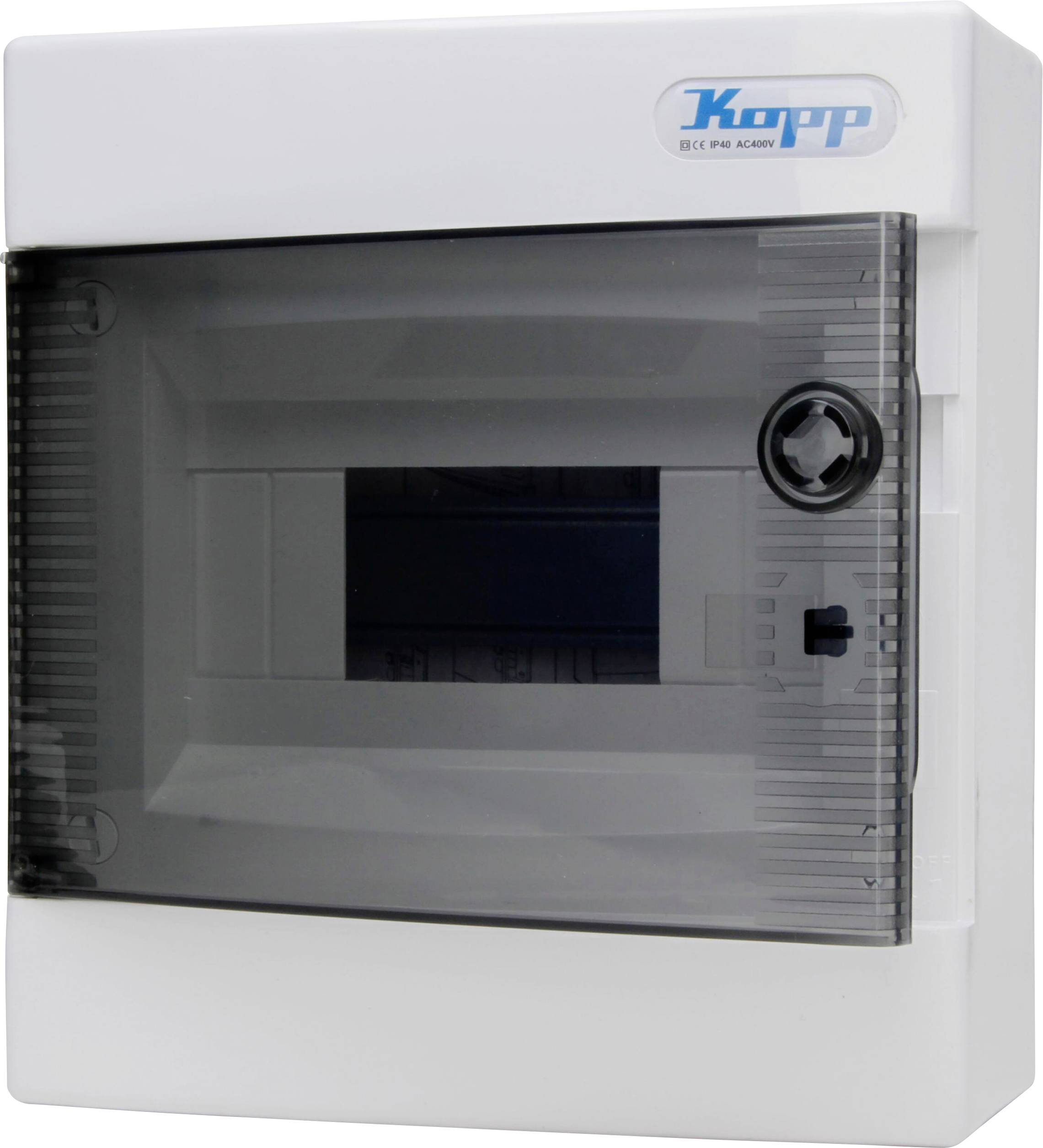 Розподільна коробка Kopp 350915041 Кількість модулів = 8 Кількість рядів = 1 Вміст 1 шт.