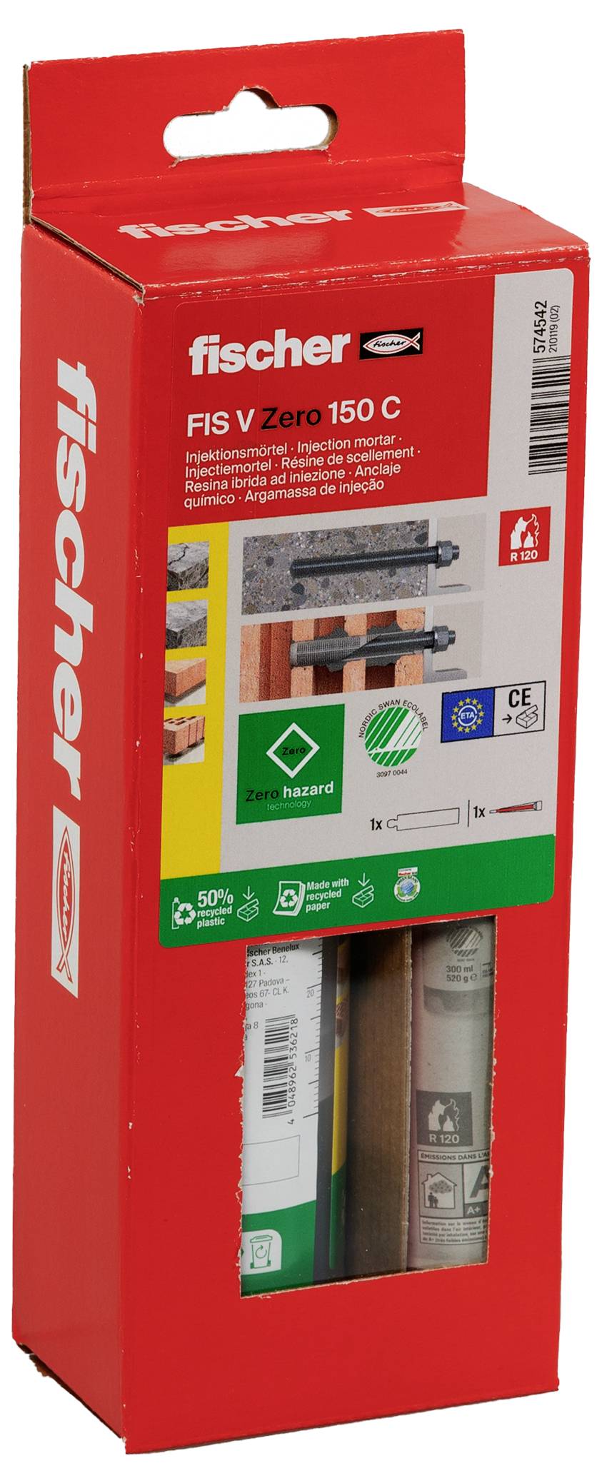 Ін'єкційний розчин Fischer 574542 FIS V Zero 150 C 1 шт.