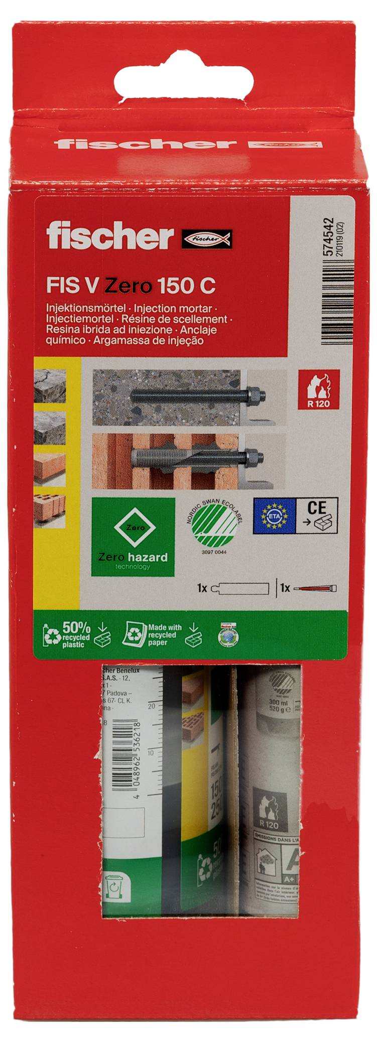 Ін'єкційний розчин Fischer 574542 FIS V Zero 150 C 1 шт.