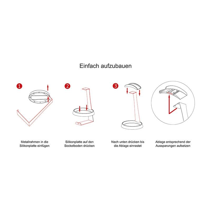 Підставка для навушників Dynavox чорного кольору