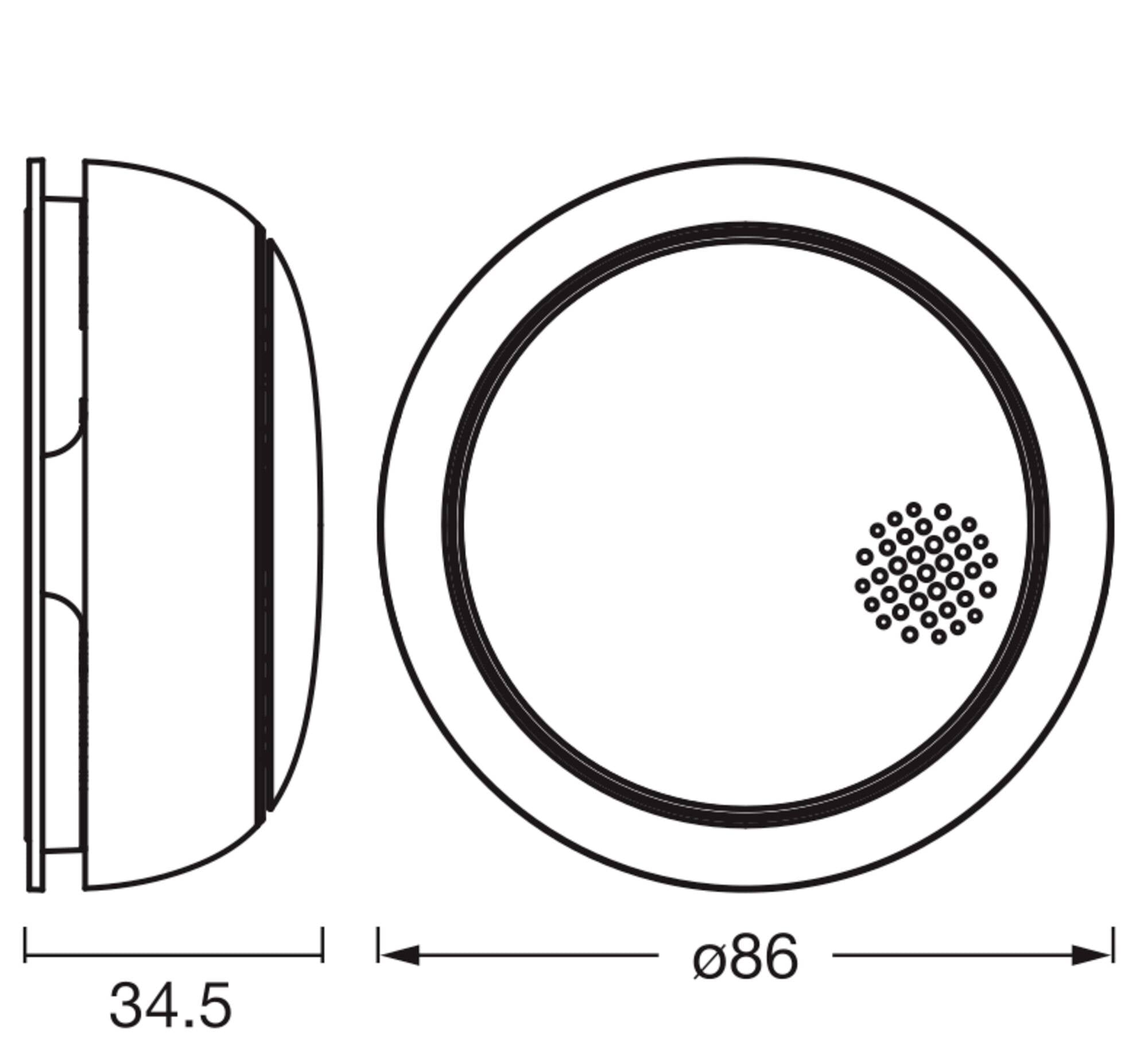 Bezprzewodowy czujnik dymu OSRAM HOMELIGHTING SMART+ WIFI SMOKE DETECTOR White 4099854418105, 1 szt.-4