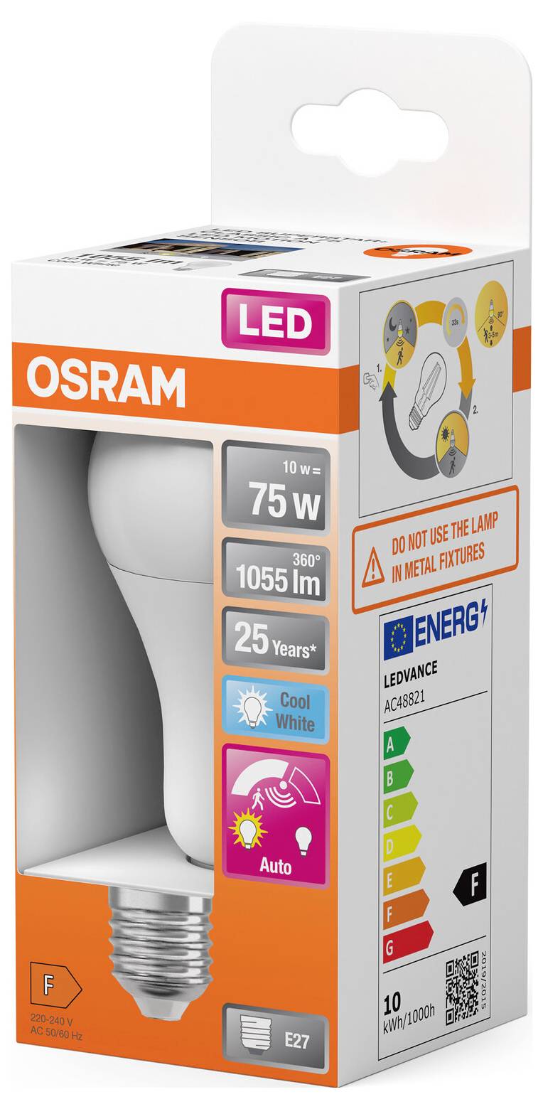 Світлодіодна лампа OSRAM HOMELIGHTING 4099854129377 E-27 10 Вт холодний білий 1 шт.