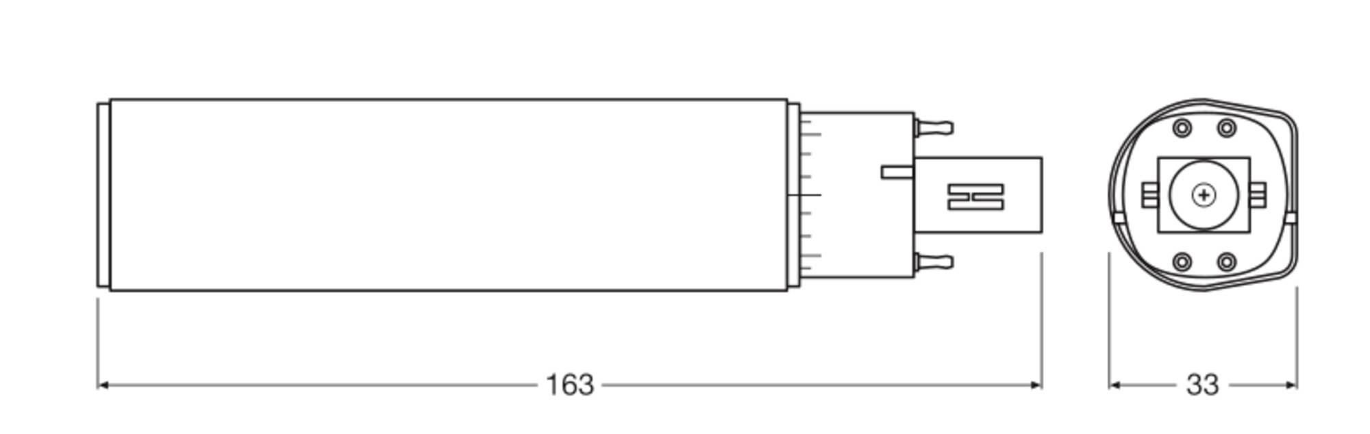 Żarówka tuba LED OSRAM HOMELIGHTING 4099854501814 G24q-3 10 W białe światło dzienne 1 szt.-1