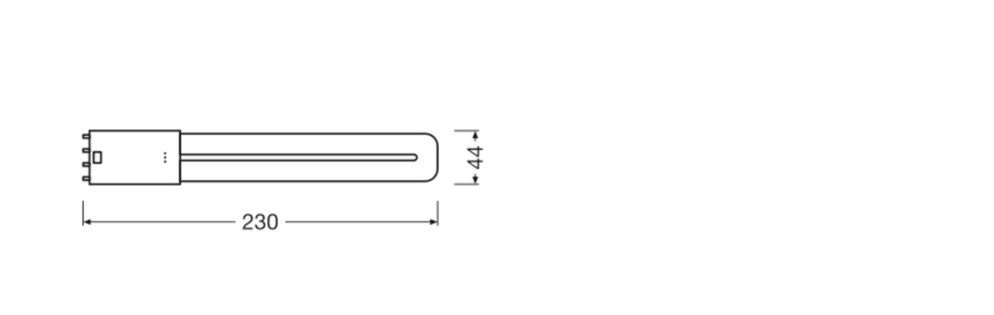 Світлодіодна трубчаста лампа OSRAM HOMELIGHTING 4099854501852 2G11 8 Вт денне світло біле 1 шт.