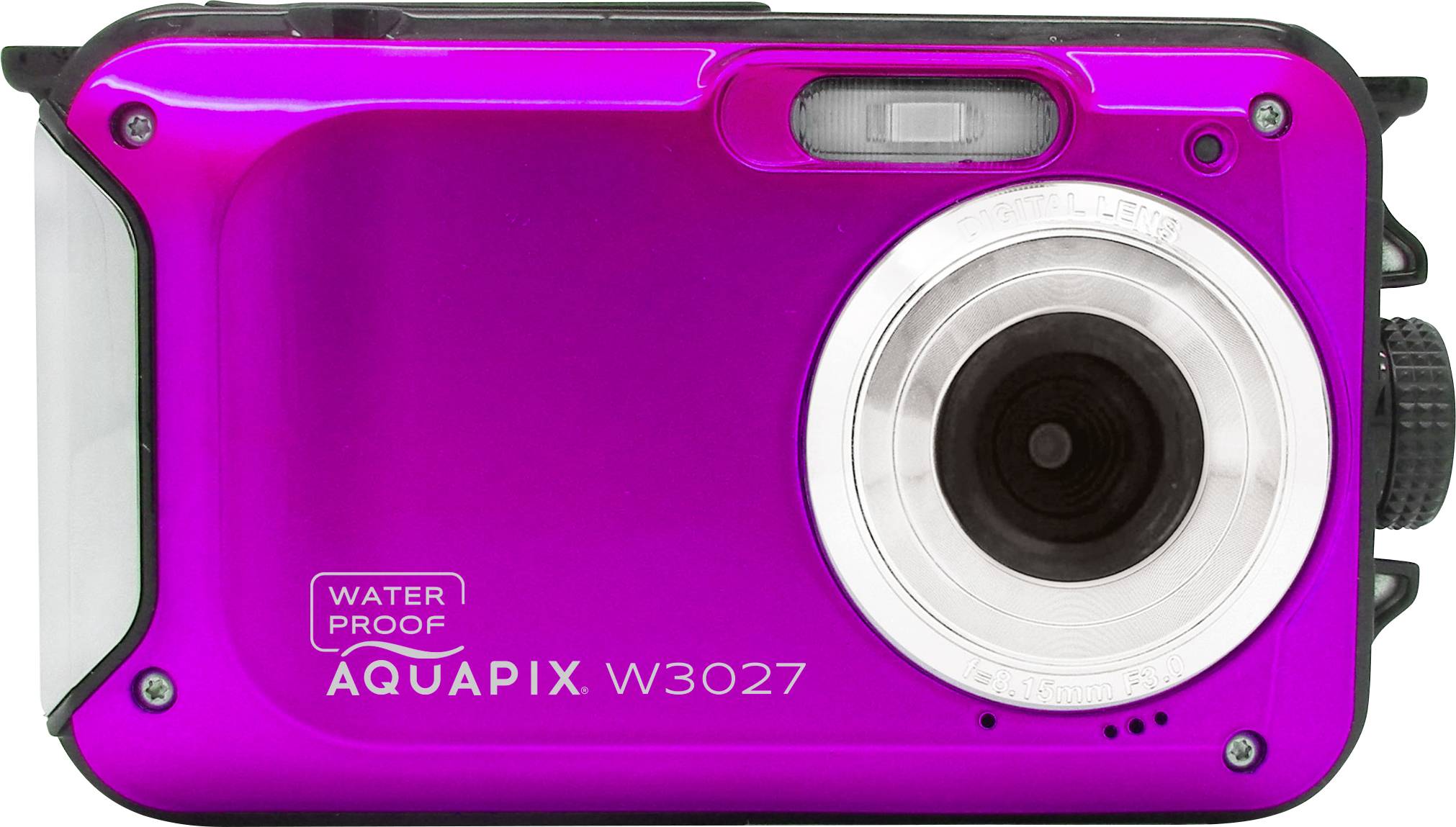 Цифрова камера Easypix W3027-P Wave PINK 30 Мп, рожева сумка, акумуляторна батарея, стабілізація зображення, водонепроникність до 