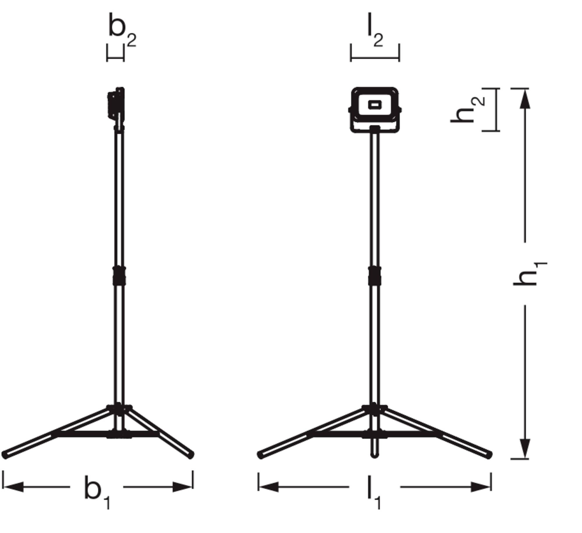 OSRAM HOMELIGHTING LED Worklight Value Tripod Battery 1x20W 865 Reflektor budowlany-3
