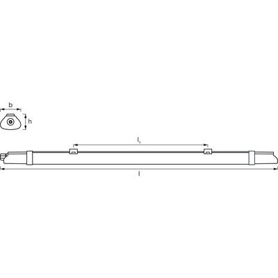 Lampa LED do wilgotnych pomieszczeń OSRAM HOMELIGHTING Submarine Integrated Slim Value 0.6M 10W 4000K 4099854428975, 10 -3