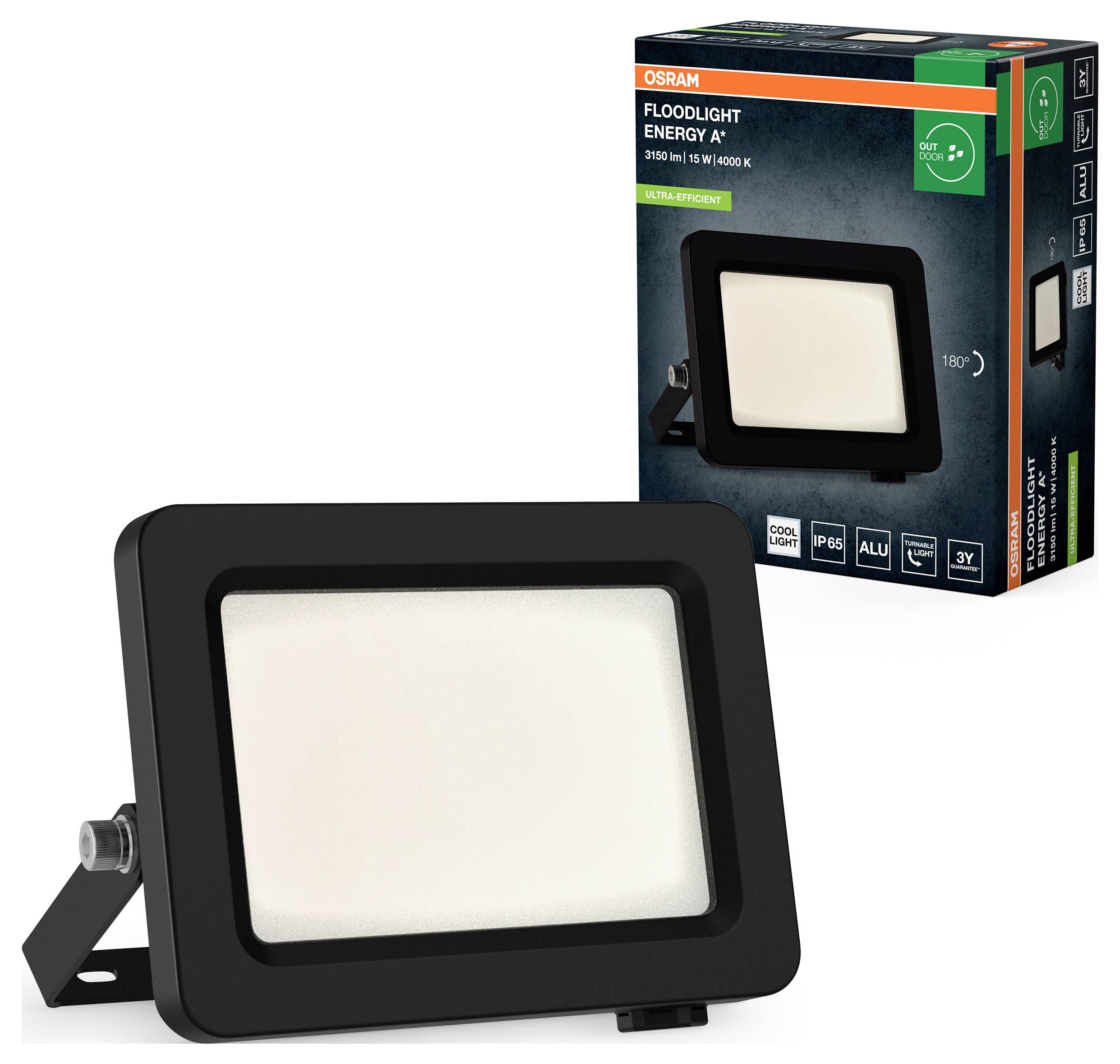 Прожектор OSRAM HOMELIGHTING EA 15W 840 Dark Grey​ 4099854429514 Вуличний прожектор