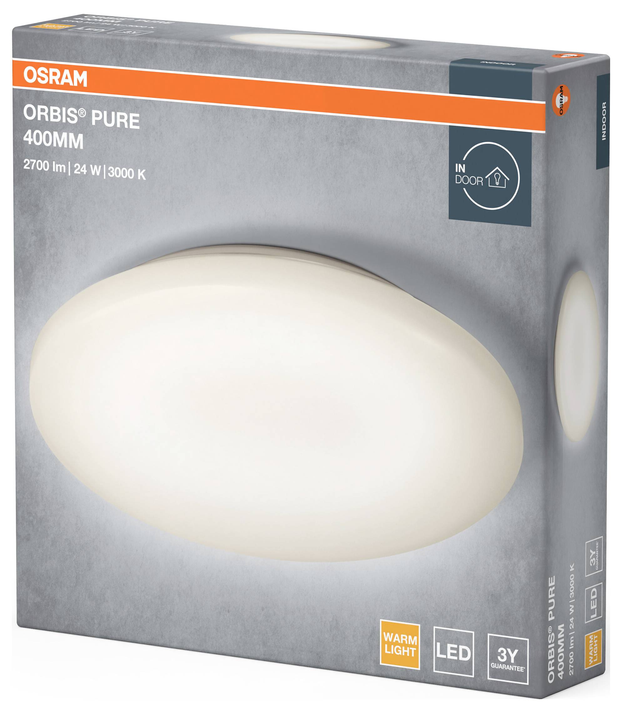 Настінний світильник OSRAM HOMELIGHTING Orbis Pure 400 мм 24 Вт для вулиці 4099854450044 24.00 Вт IP20