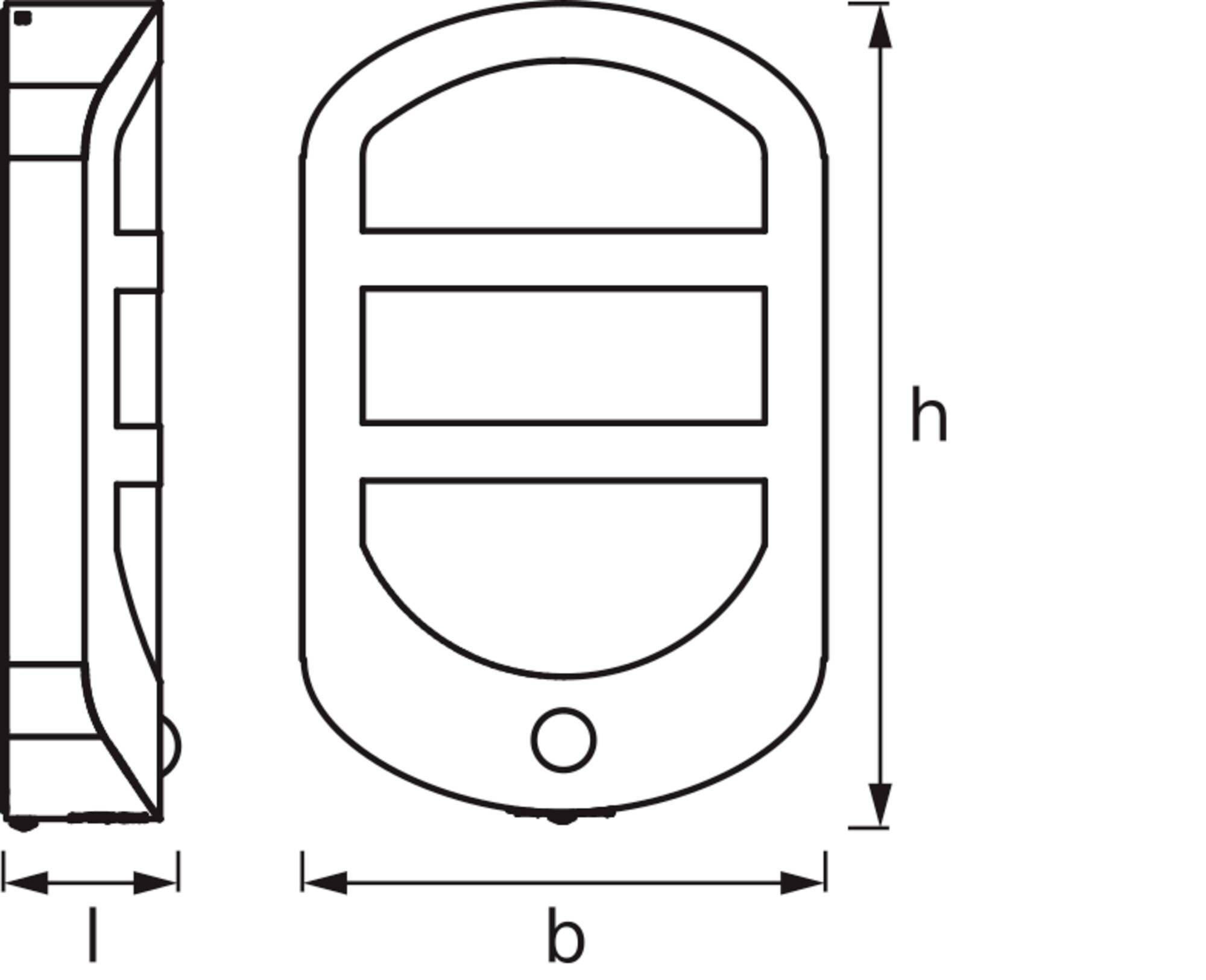 Zewnętrzna lampa ścienna OSRAM HOMELIGHTING ENDURA Style Plate Wall Sensor 12.5W Stainless Steel 4099854461675-3