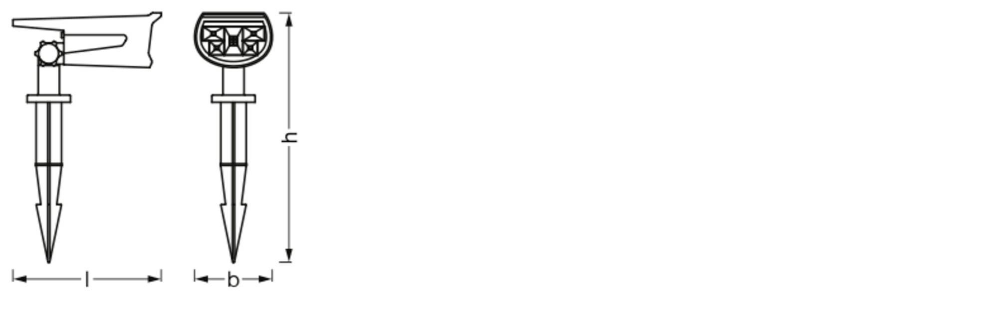 Сонячний настінний вуличний світильник OSRAM HOMELIGHTING ENDURA Garden із шипом RGB+W 4099854455636