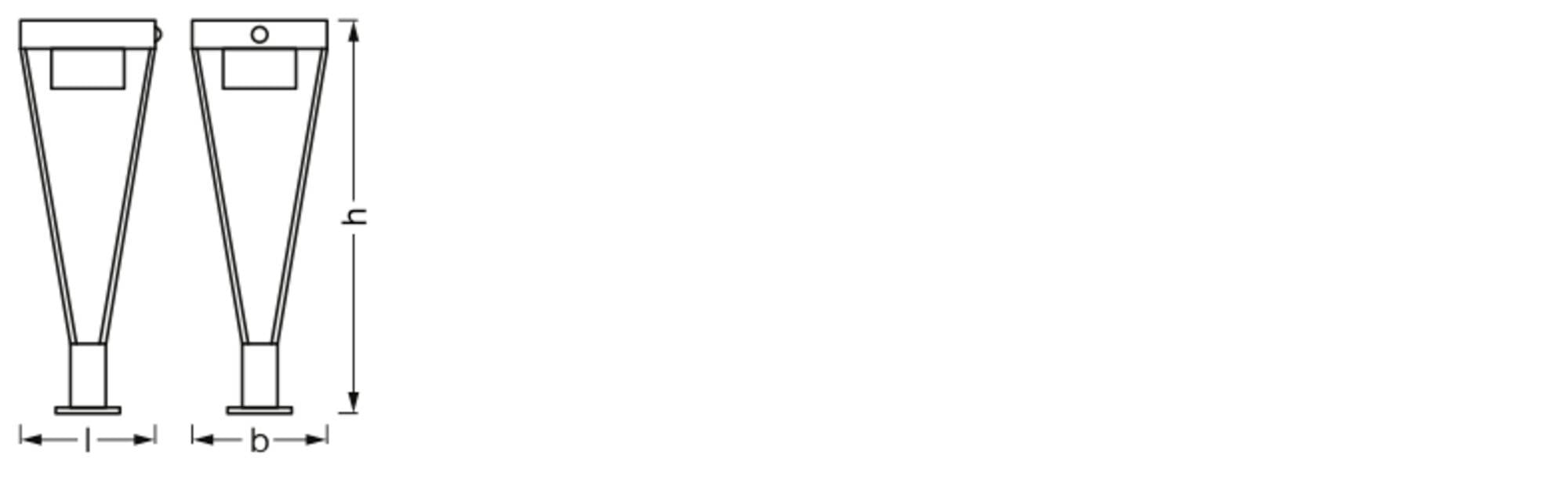 OSRAM HOMELIGHTING ENDURA Style Сонячний настінний світильник Bouquet 50 см з датчиком освітлення 6 Вт чорний 4099854455650