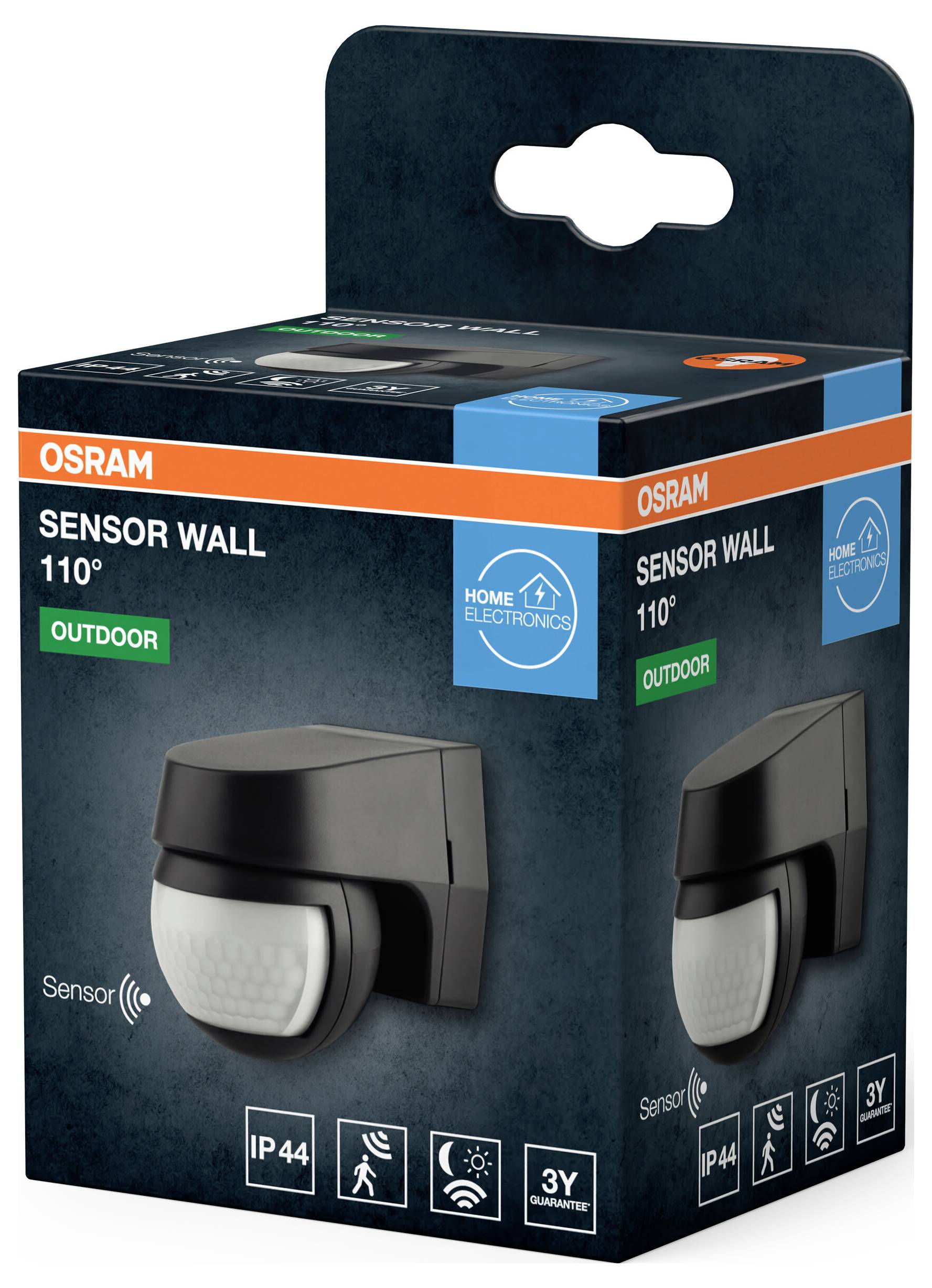 Вуличний настінний світильник OSRAM HOMELIGHTING SENSOR WALL 110DEG IP44 DG 4099854454073