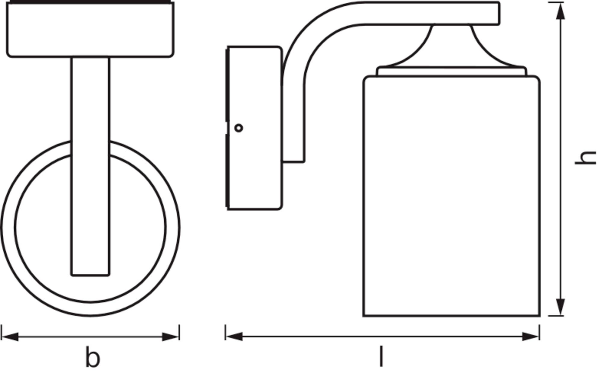 Zewnętrzna lampa ścienna OSRAM HOMELIGHTING ENDURA Classic Lantern Cylinder E27 Black 4099854452079 0 W IP43-3