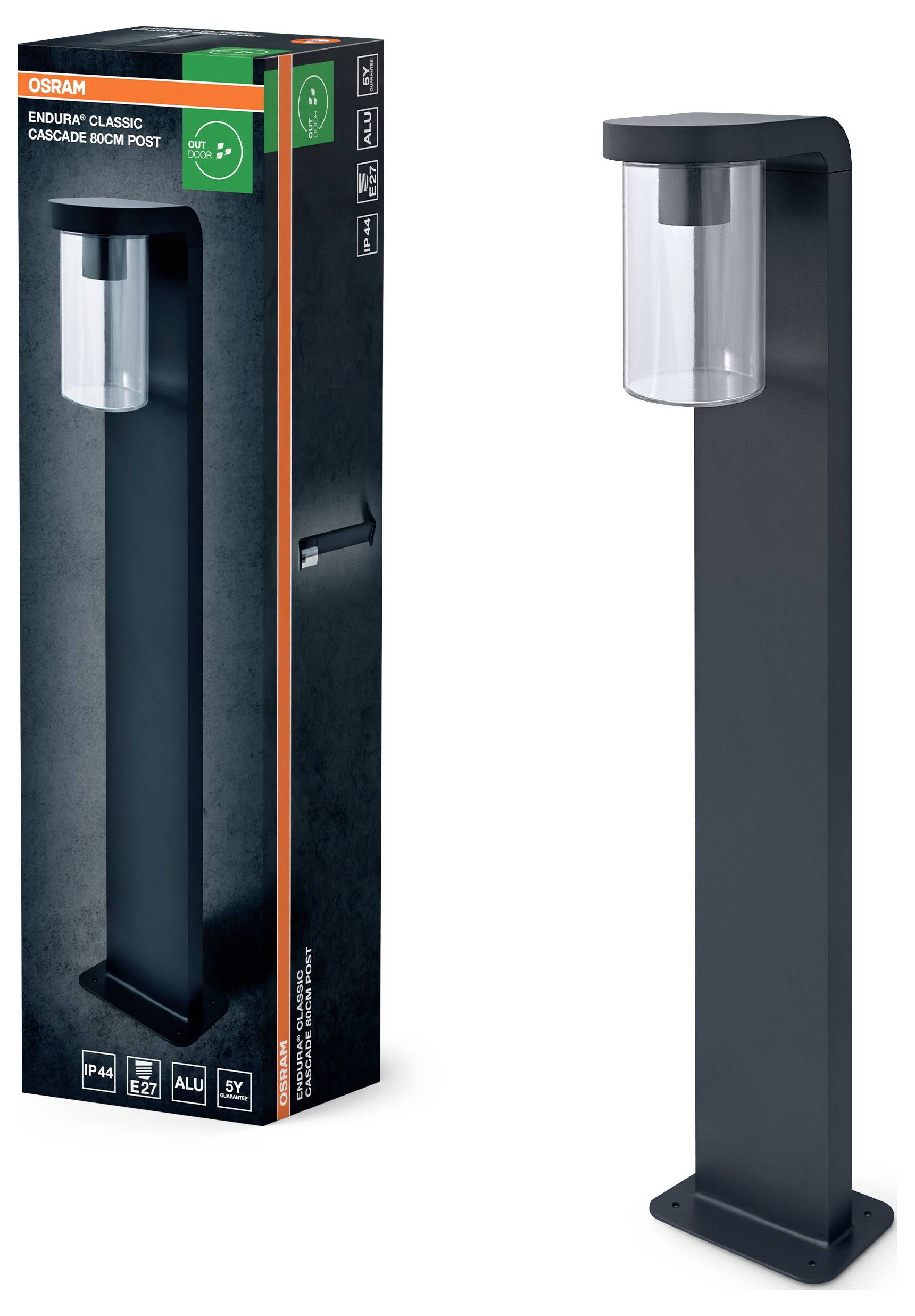 Настінний світильник OSRAM HOMELIGHTING ENDURA Classic Cascade 80 см Post E27 Clear 4099854461033