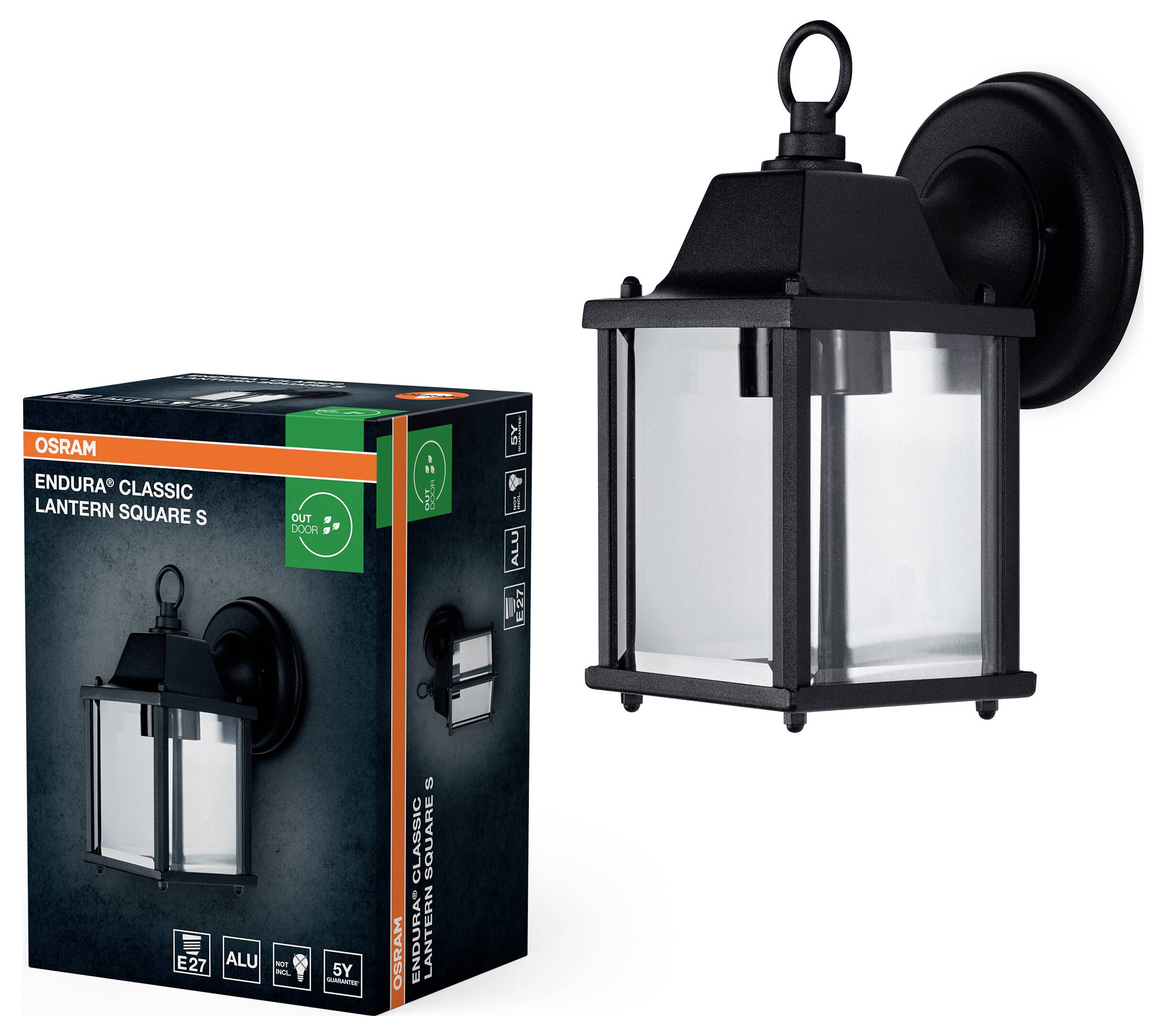 Вуличний настінний світильник OSRAM HOMELIGHTING ENDURA Classic Lantern Square S E27 4099854447440