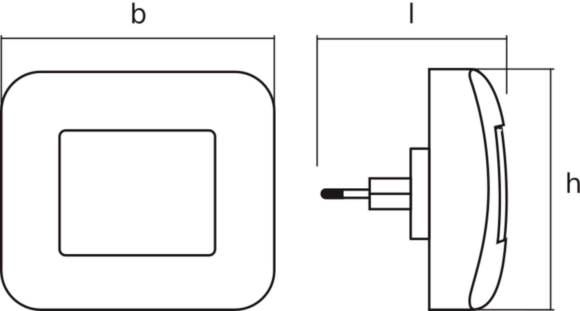 OSRAM HOMELIGHTING Білий світлодіодний нічник Lunetta Hall