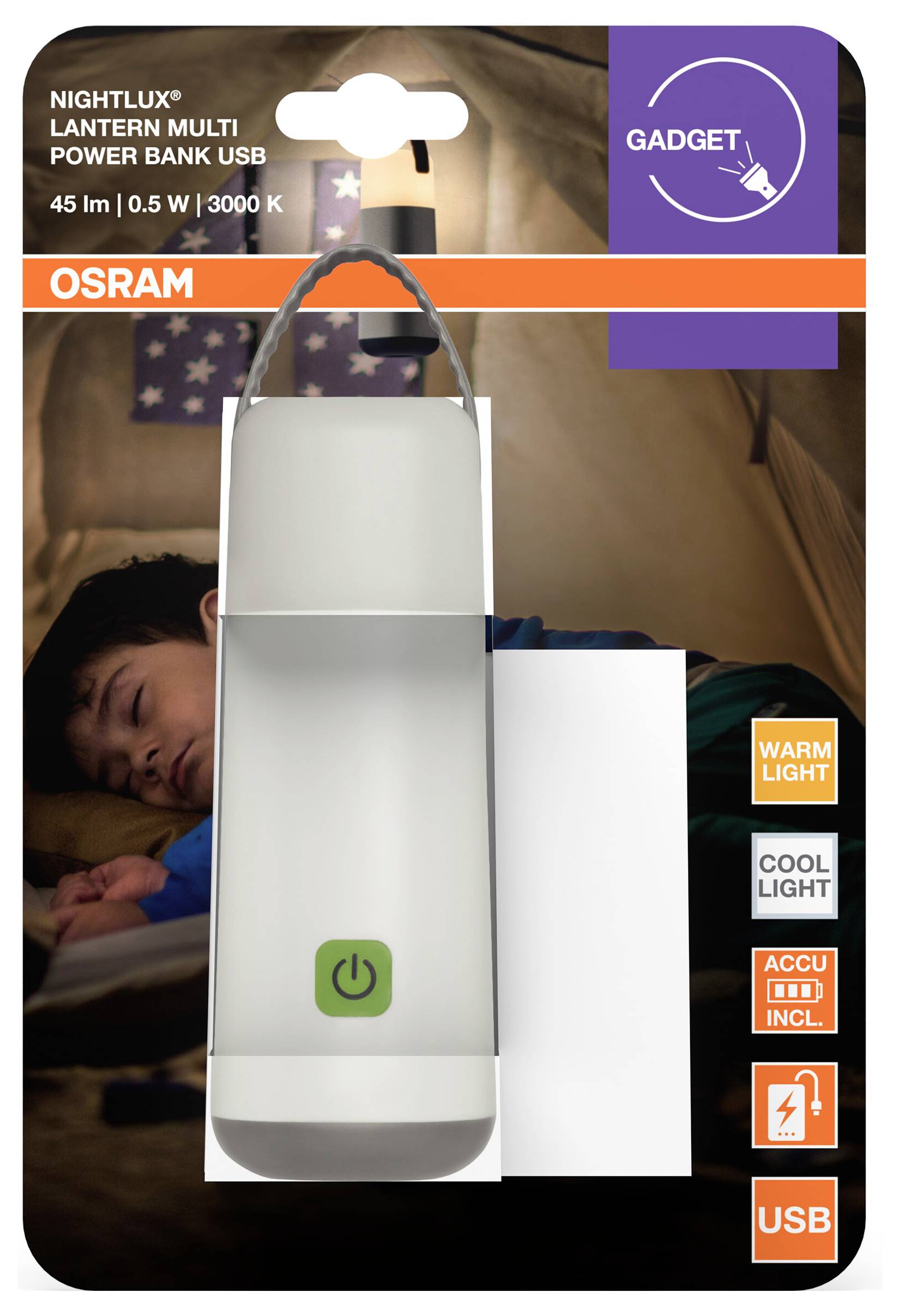OSRAM HOMELIGHTING NIGHTLUX MOBILE MULTI LED Night Light Power Bank