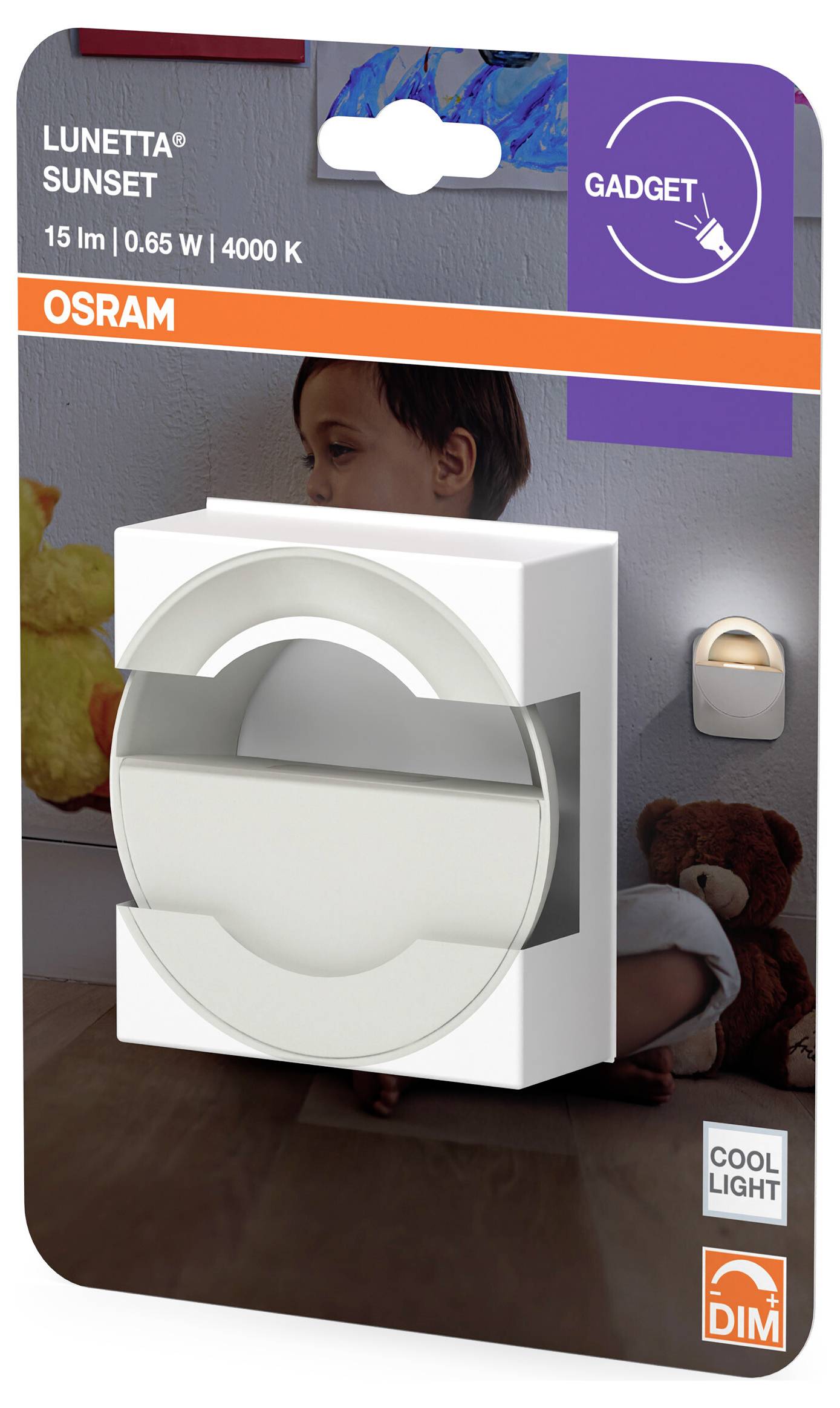 Світлодіодний нічник OSRAM HOMELIGHTING Lunetta Sunset 840 White 4099854530715 0.65 Вт білий