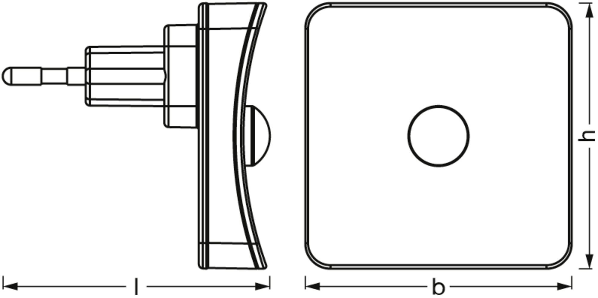 Lampa podświetlająca LED z czujnikiem ruchu OSRAM HOMELIGHTING Lunetta Square Sensor RGB White 4099854530692-4