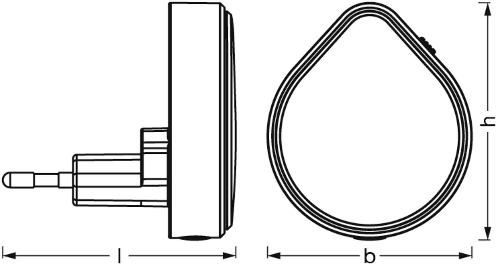 Lampa gniazdkowa LED OSRAM HOMELIGHTING Lunetta Raindrop Dimmable White 4099854530593-4