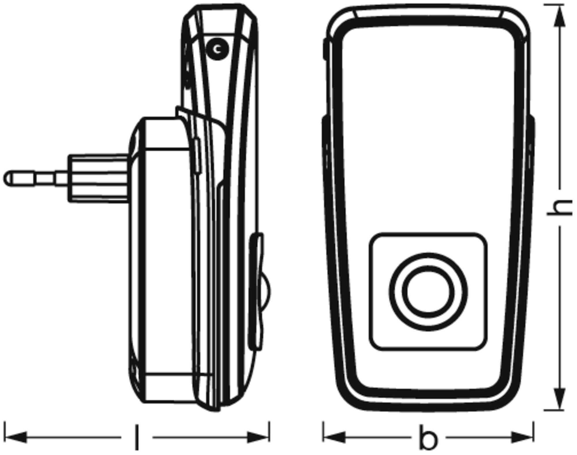Lampka nocna LED z latarką OSRAM HOMELIGHTING Lunetta Torch Inductive Sensor White 4099854530739-4