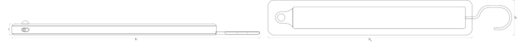 Lampka nocna LED OSRAM HOMELIGHTING LINEARLED MOBILE HANGER 270MM USB WT-4